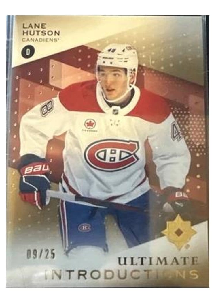 2024-25 Upper Deck Ultimate Collection Ultimate Introductions Lane Hutson #UI-LH card