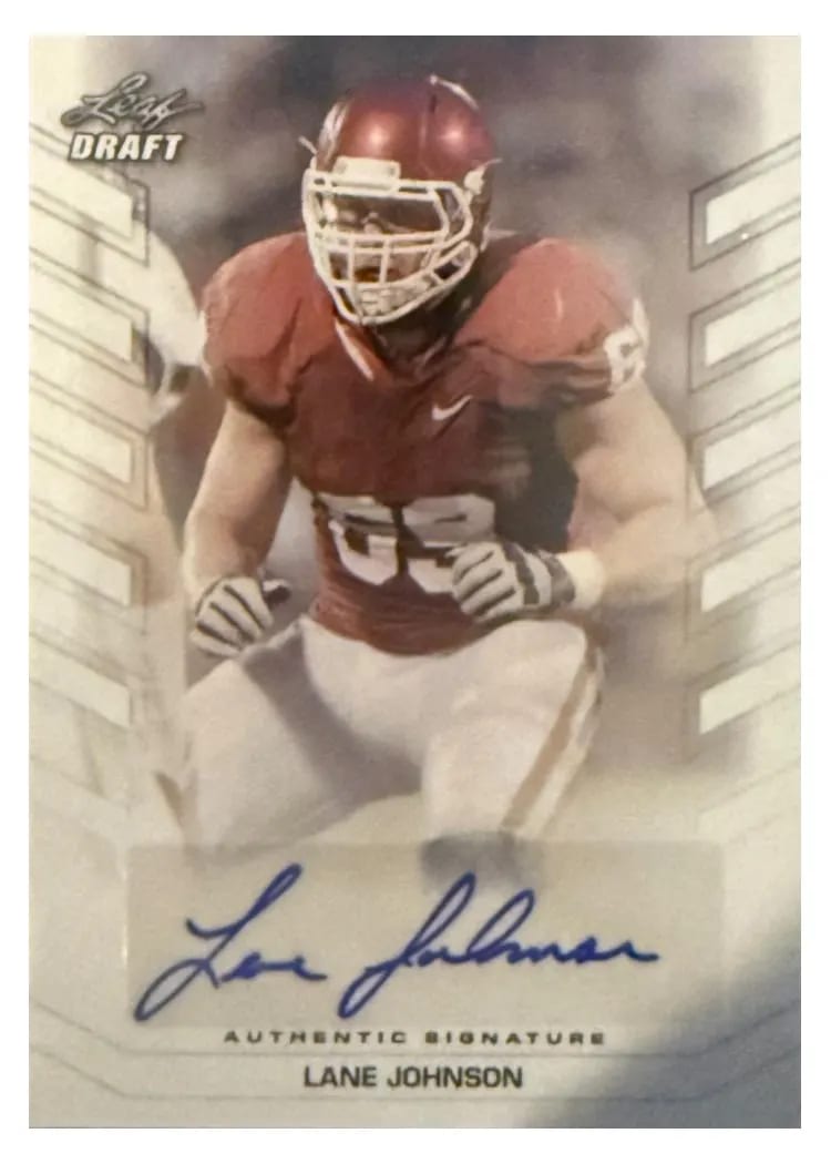 2013 Leaf Draft Lane Johnson #BA-LJ2 card