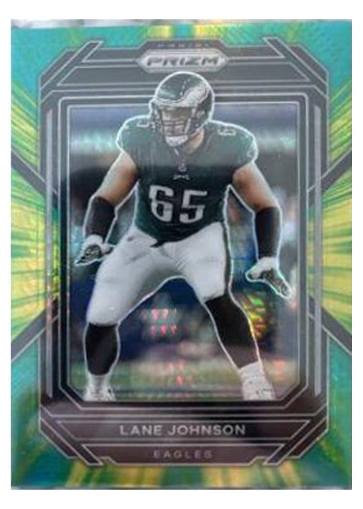 2022 Panini Prizm Base Set Lane Johnson Hyper #239 card