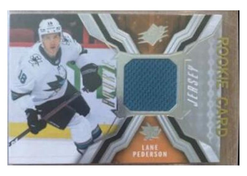 2021-22 SPx Rookie Jersey Lane Pederson #RJ-LP card