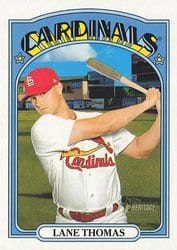 2021 Topps Heritage Base Set Lane Thomas #259 card