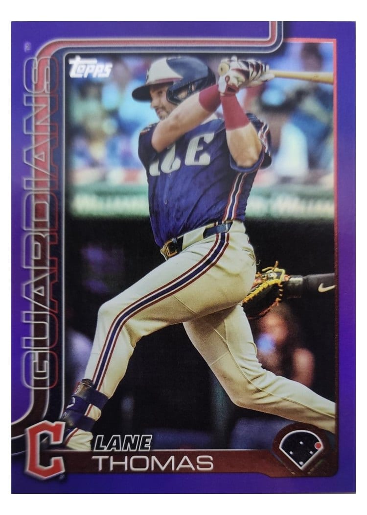 2025 Topps Base Set Lane Thomas Purple Rainbow #3 card