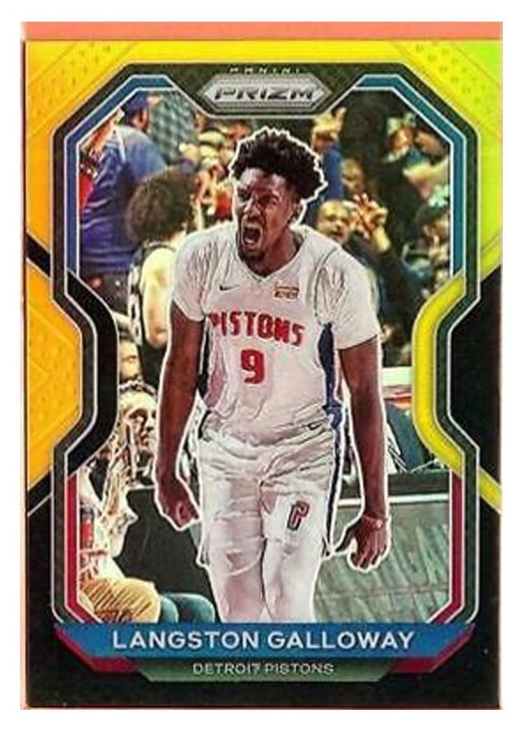 2020-21 Panini Prizm Base Set Langston Galloway Black Gold Prizm #227 card