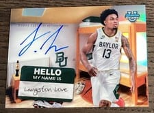 2024-25 Bowman University Chrome Campus Dorm Signatures Langston Love #CDS-LL card