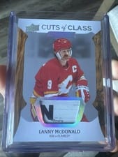2024-25 Upper Deck Engrained Icons Cuts of Class Relics Lanny McDonald #CC-LM card