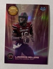 2025 Bowman University Chrome Dean's List Refractor LaNorris Sellers #DL-8 card