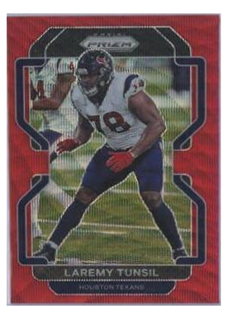 2021 Panini Prizm Base Set Laremy Tunsil Red Prizm #34 card