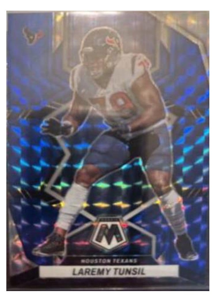 2022 Panini Mosaic Base Set Laremy Tunsil Blue #79 card