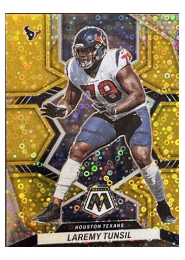 2022 Panini Mosaic Base Set Laremy Tunsil No Huddle Gold #79
