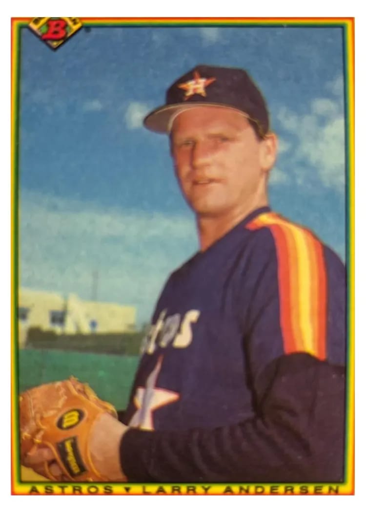 1990 Bowman Larry Andersen #67 card