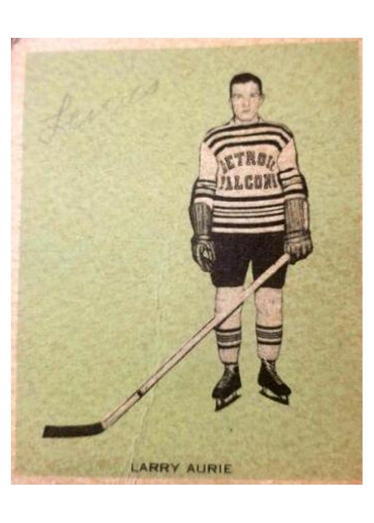 1933 Hamilton Gum Larry Aurie #44 card