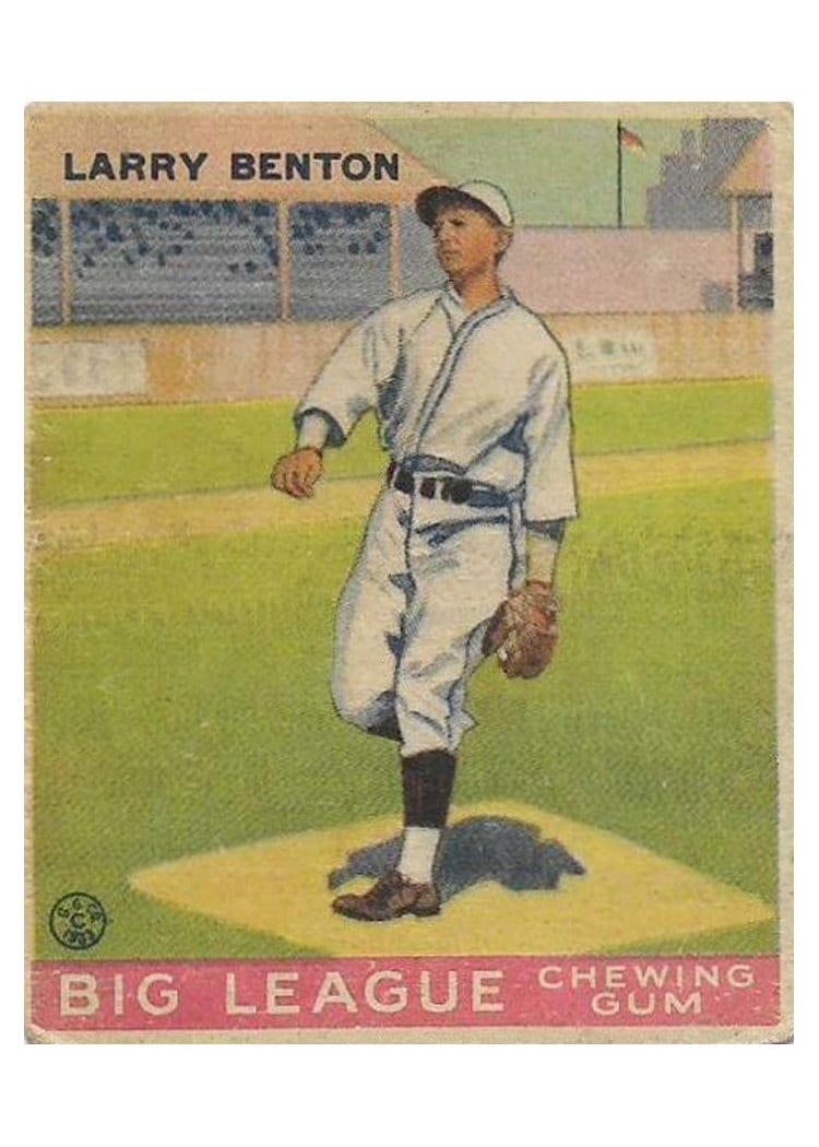 1933 Goudey Larry Benton #45 card