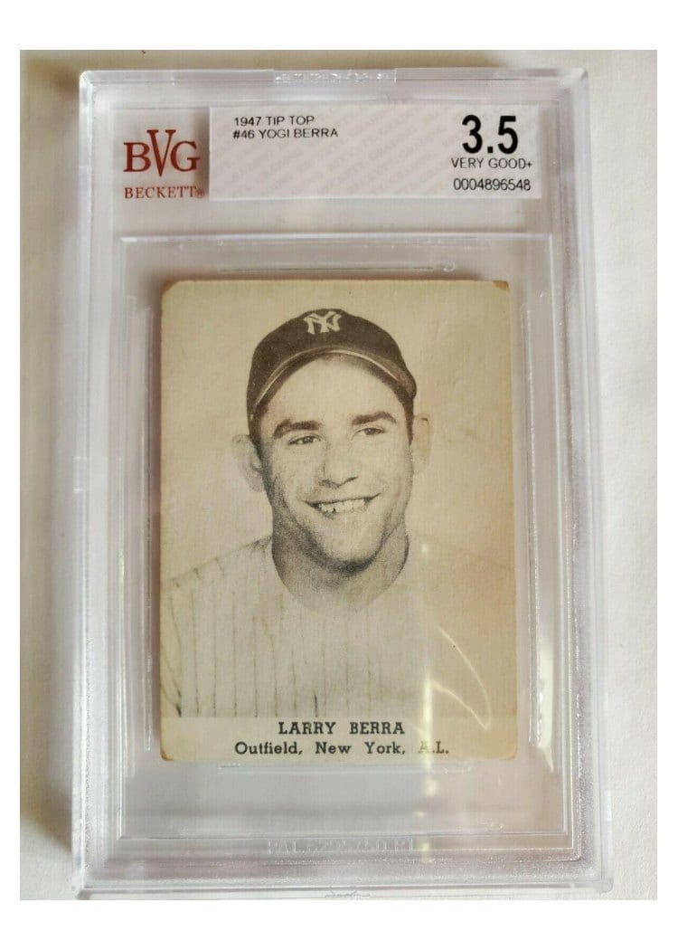1947 Tip Top Bread Larry Berra card