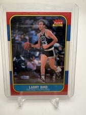 1986 Fleer Larry Bird #9 card