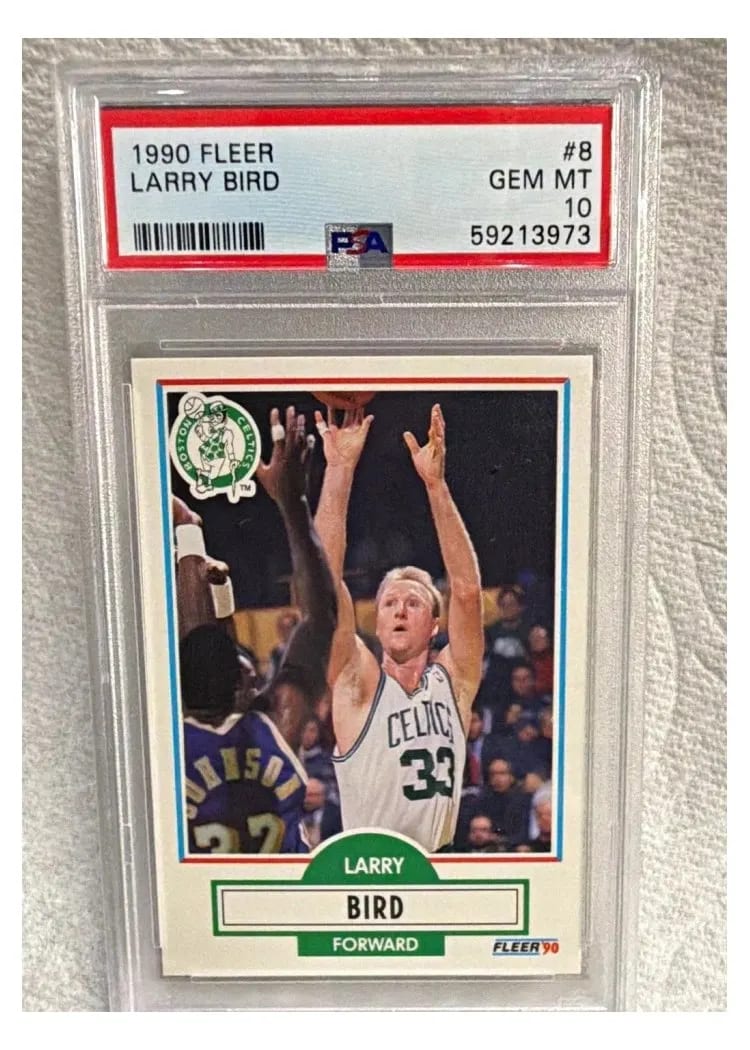 1990 Fleer Larry Bird #8 card