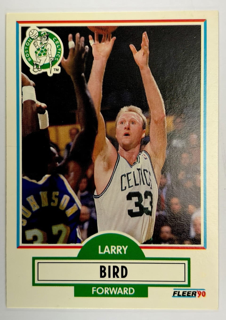 1990 Fleer Larry Bird #8 card