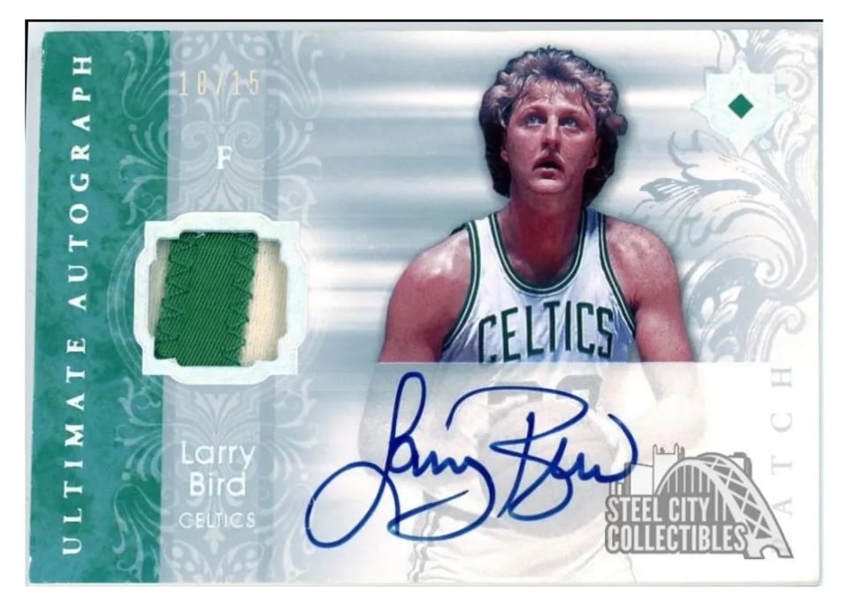 2006 Upper Deck Ultimate Collection Autograph Larry Bird #AU-LB card