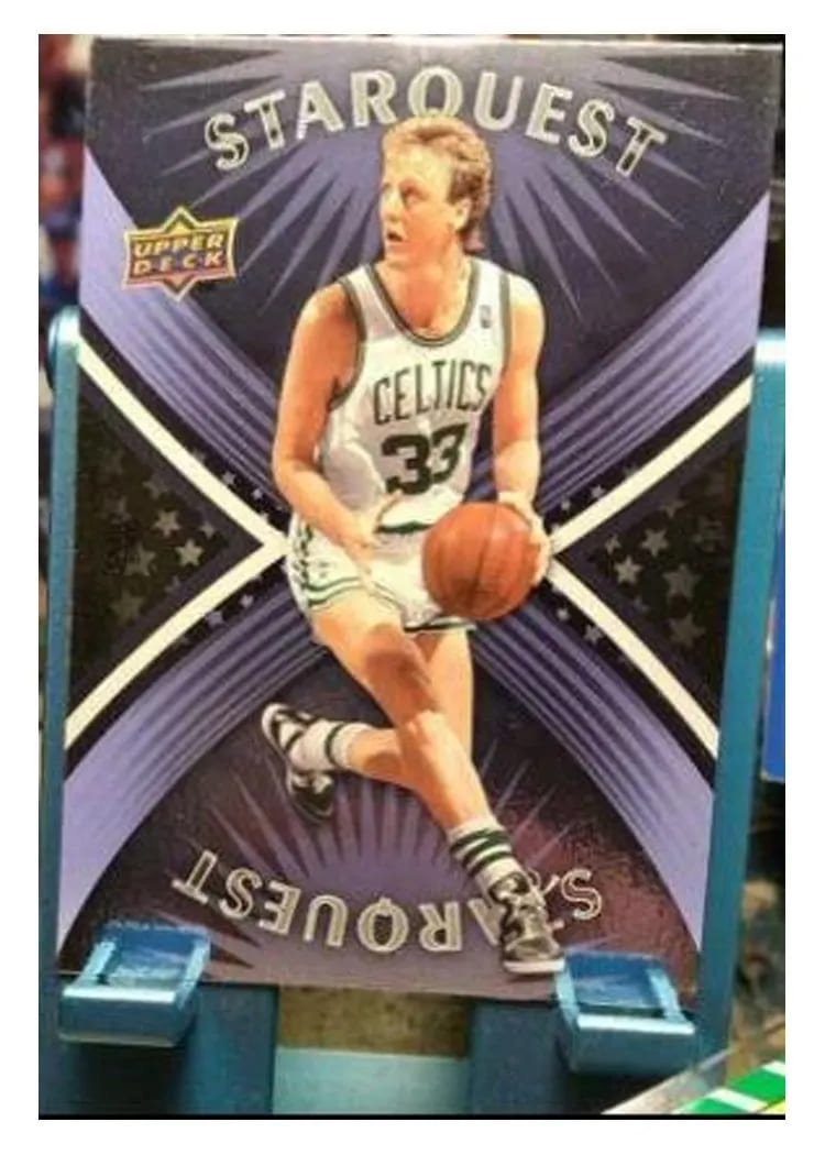 2008 Upper Deck Starquest Larry Bird Cyan #SQ-3 card