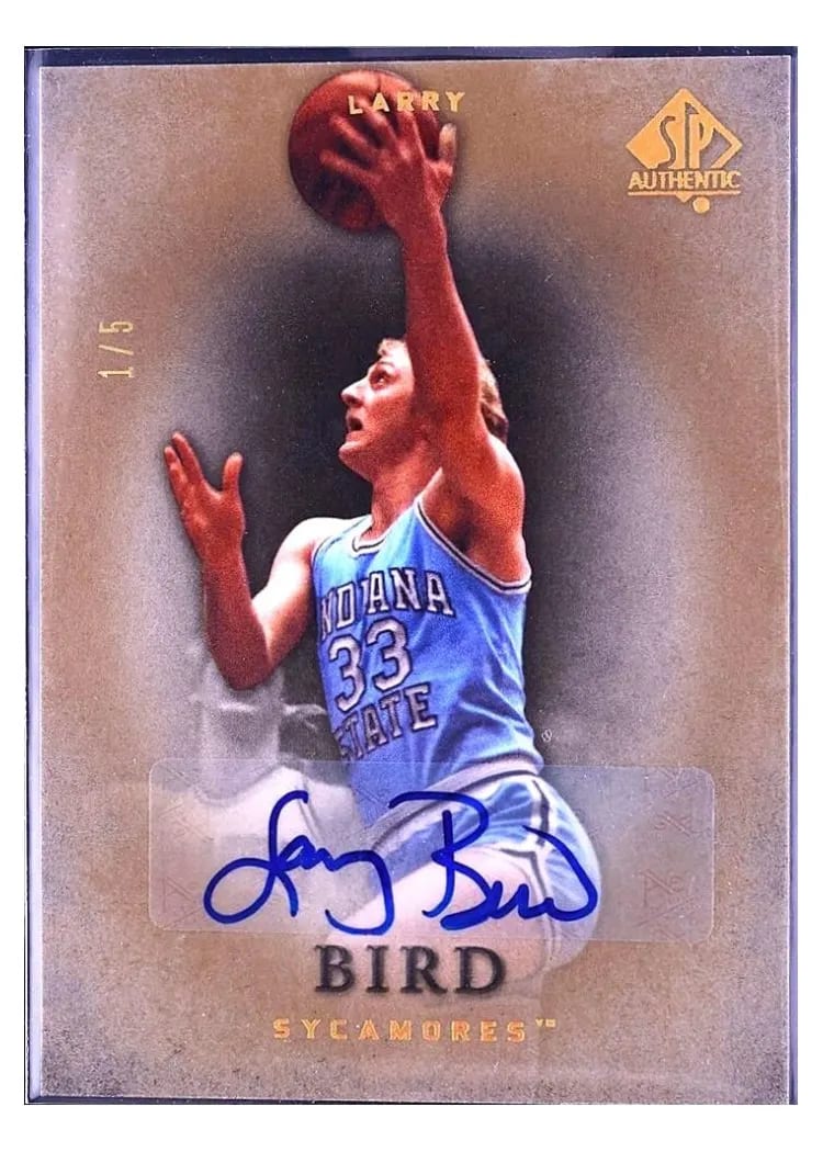 2012 SP Authentic Larry Bird #3 card