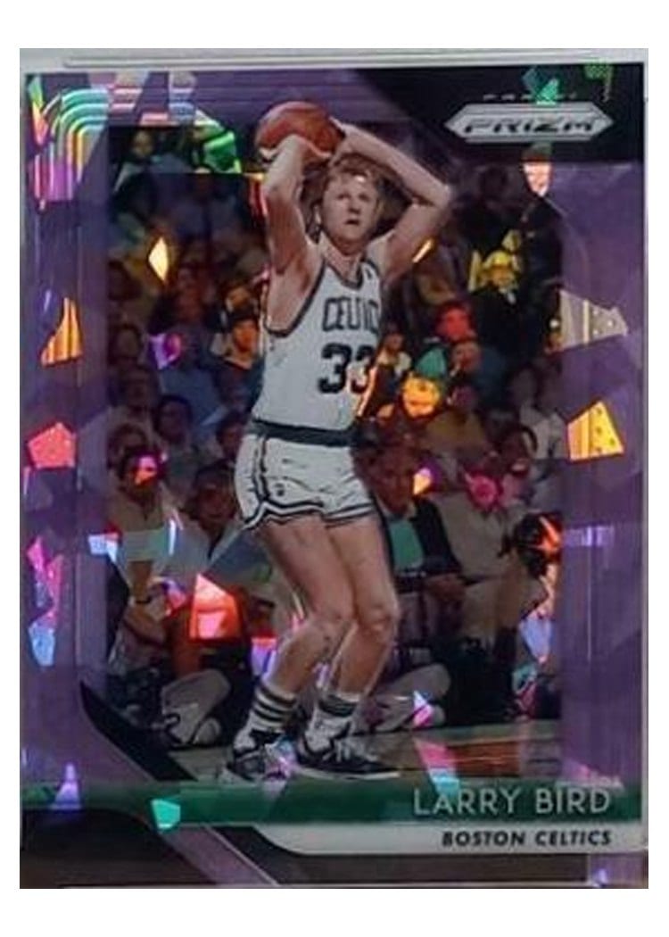 2018-19 Panini Prizm Base Set Larry Bird #85 card