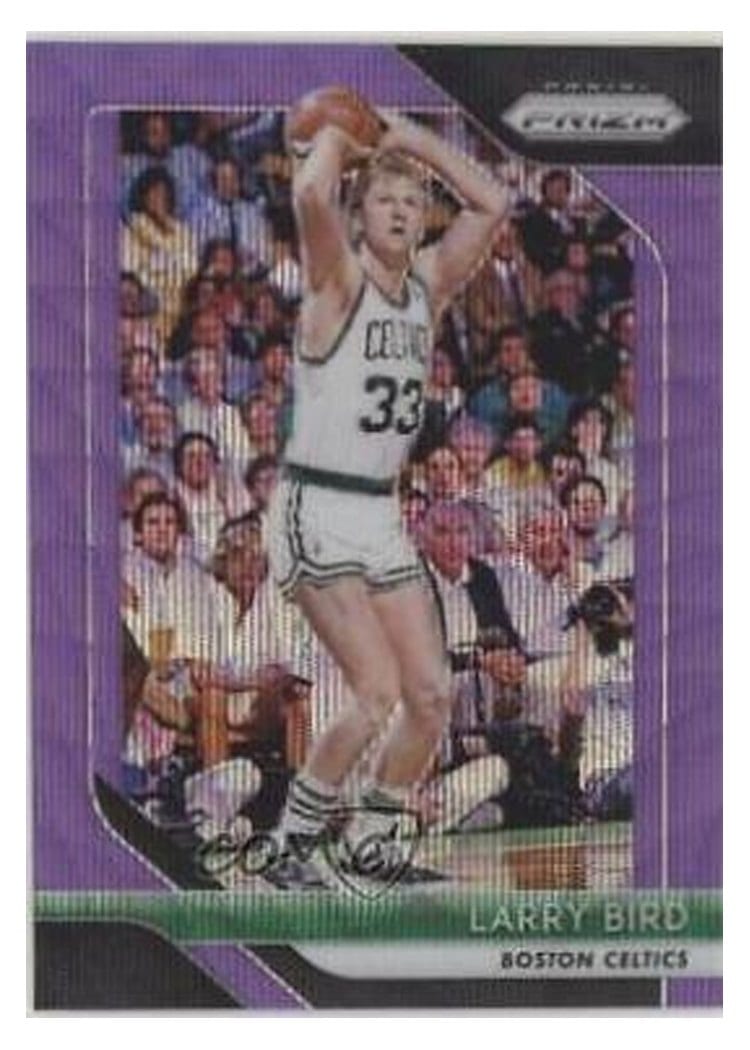 2018-19 Panini Prizm Base Set Larry Bird #85 card