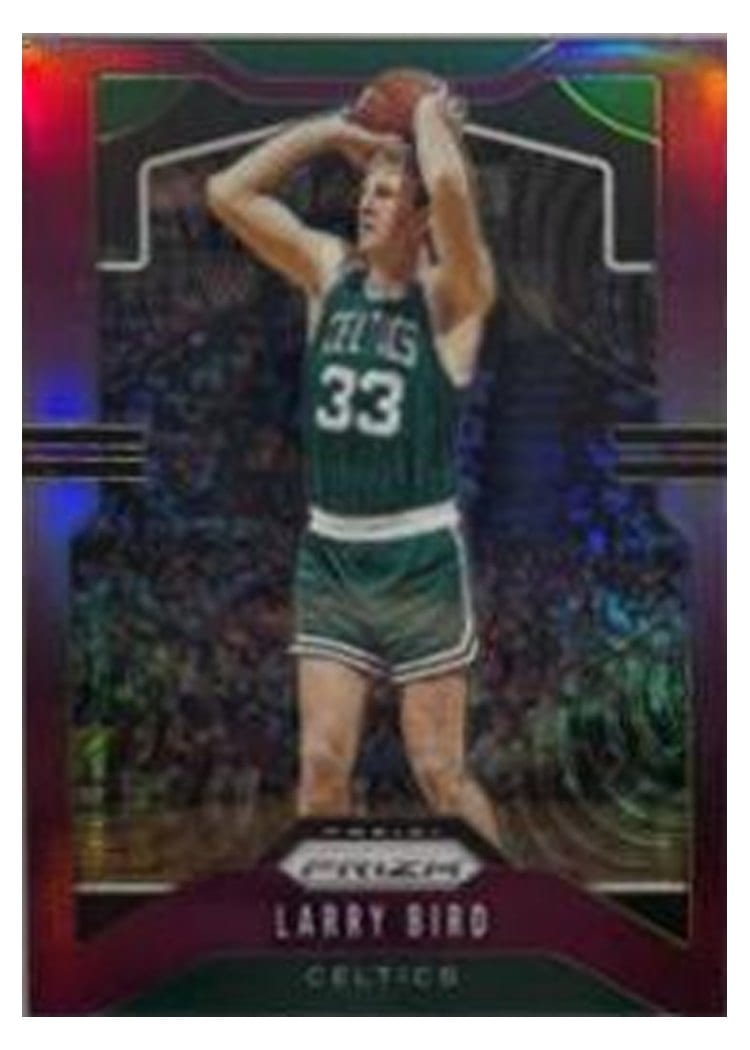 2019-20 Panini Prizm Base Set Larry Bird #16 card