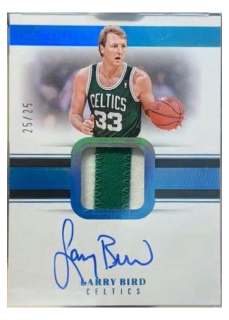 2024-25 Panini Eminence Patch Autographs Larry Bird #25 card