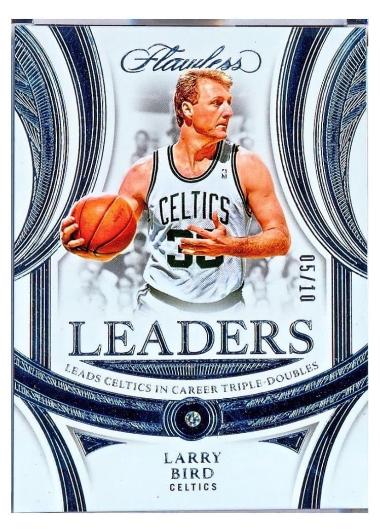 2024-25 Panini Flawless Base Gems Larry Bird #165 card