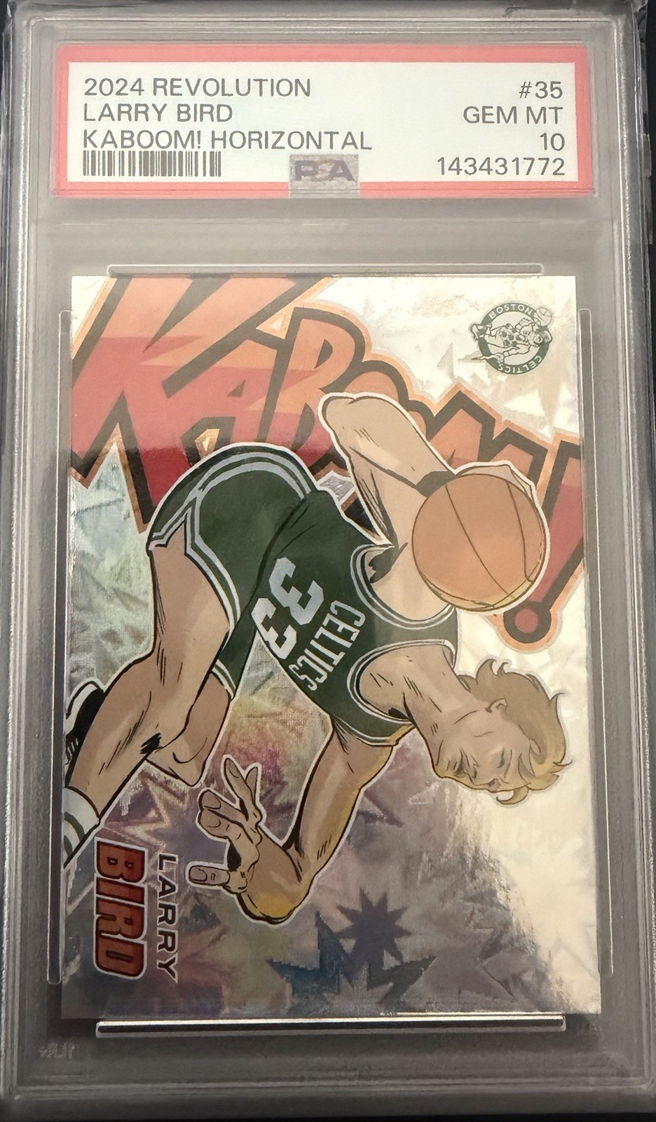 2024 Panini Revolution Kaboom Horizontal Larry Bird #35 card
