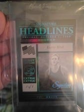 2025-26 Panini Signature Series Signature Headlines Larry Bird #1