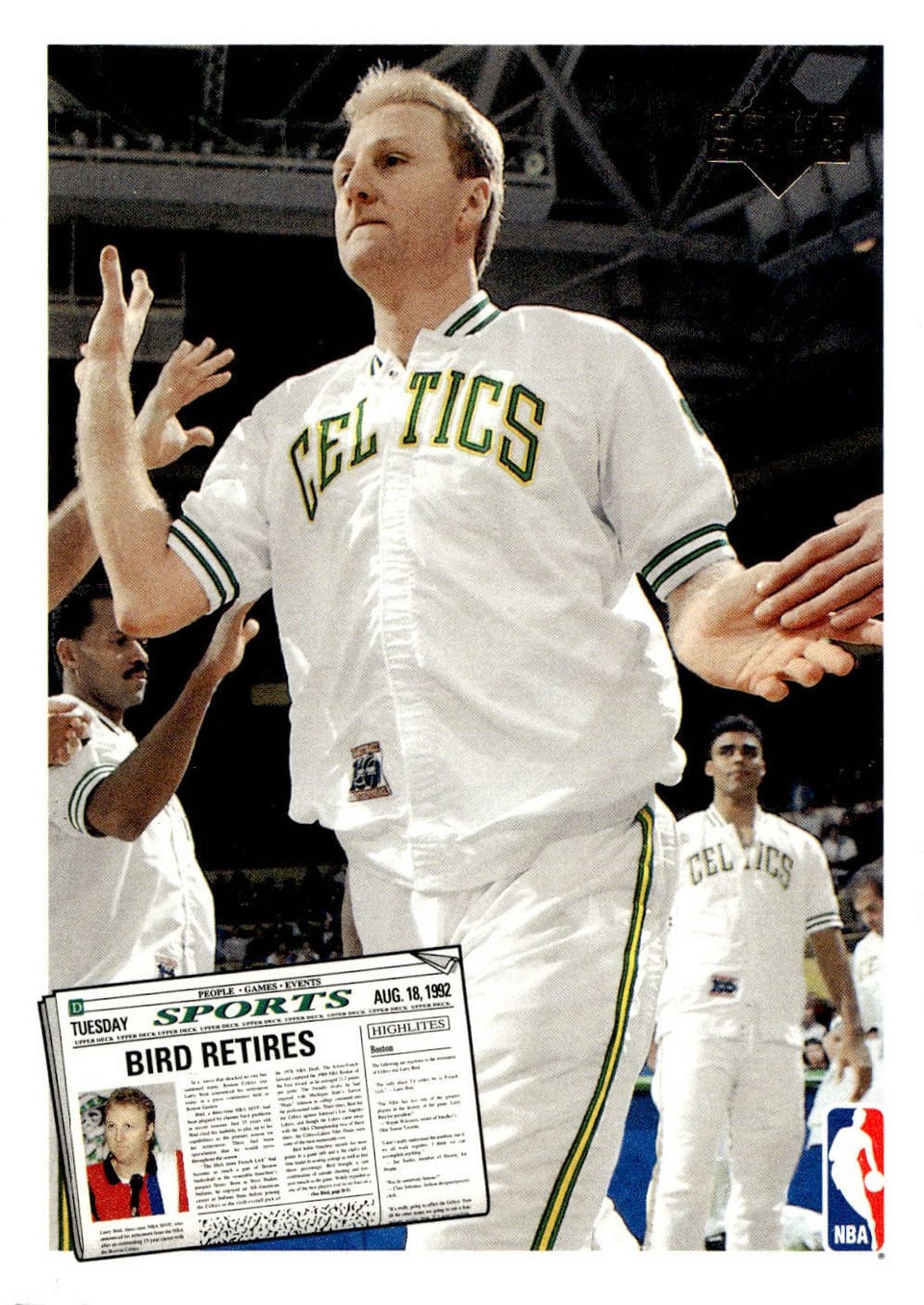 1992 Upper Deck Larry Bird / Magic Johnson #SP1 card