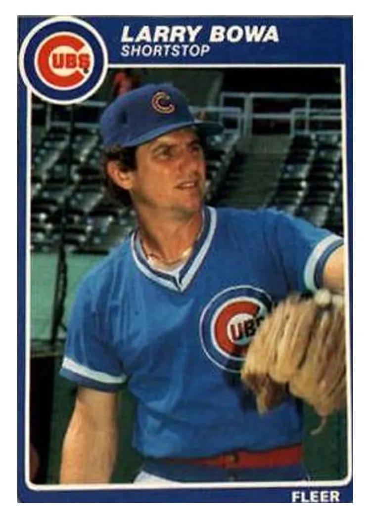 1985 Fleer Larry Bowa #50 card