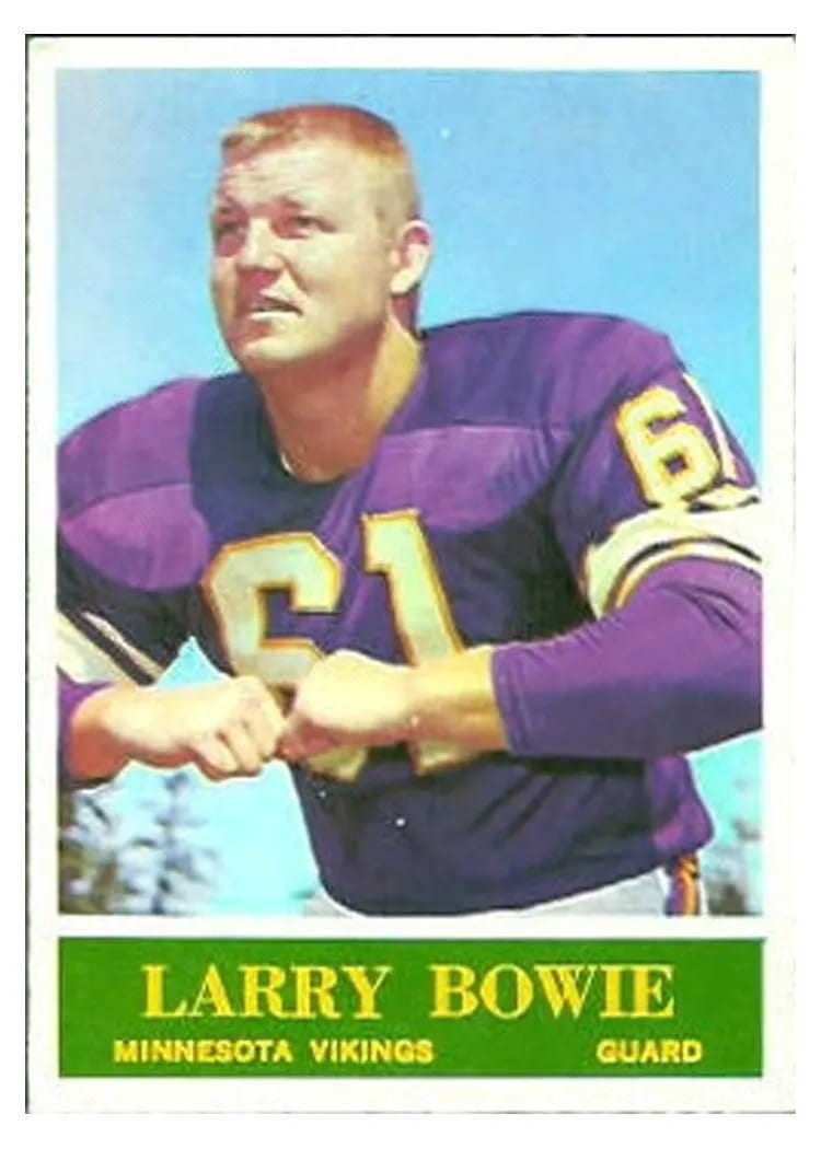 1964 Philadelphia Larry Bowie #100 card