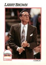 1991-92 Hoops Base Set Larry Brown #244
