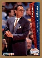 1992-93 Fleer Base Set Larry Brown #97
