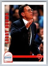 1992-93 Hoops Base Set Larry Brown #250 card