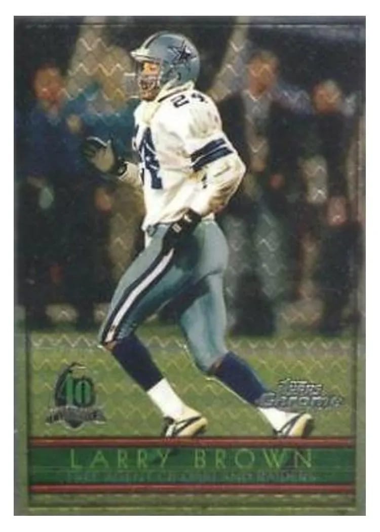 1996 Topps Chrome Larry Brown #30 card