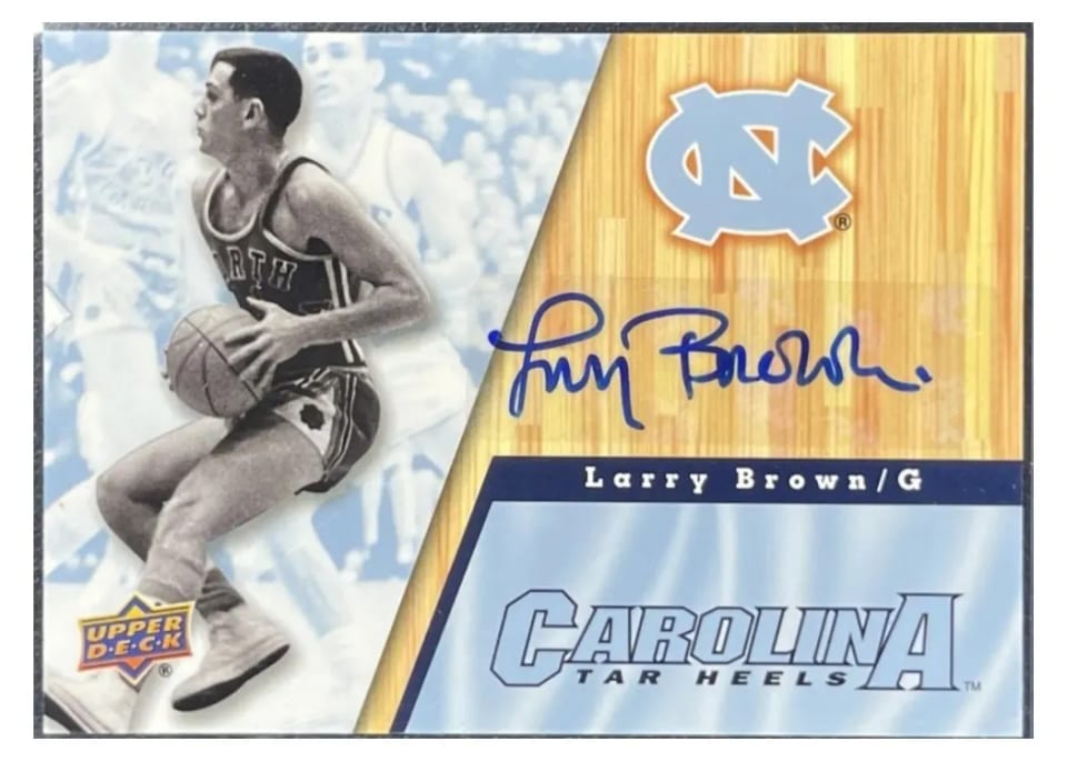 2010 Upper Deck North Carolina Tar Heels Larry Brown #15 card