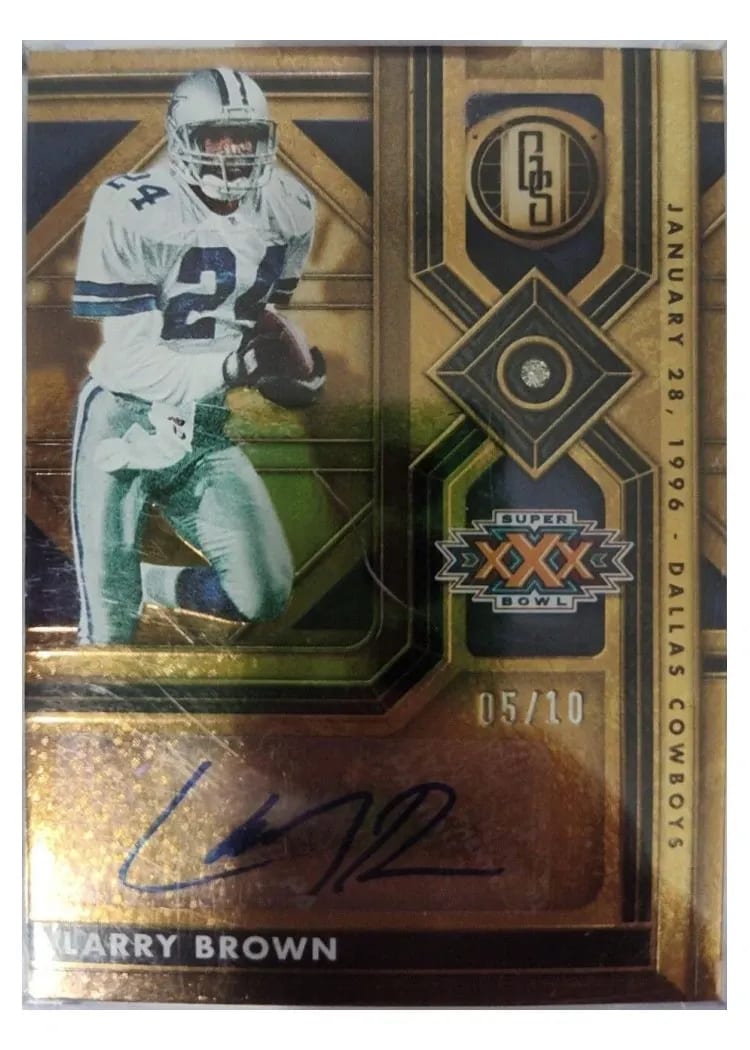 2024 Panini Gold Standard Super Bowl Diamond Signature Larry Brown #SBD-LB card