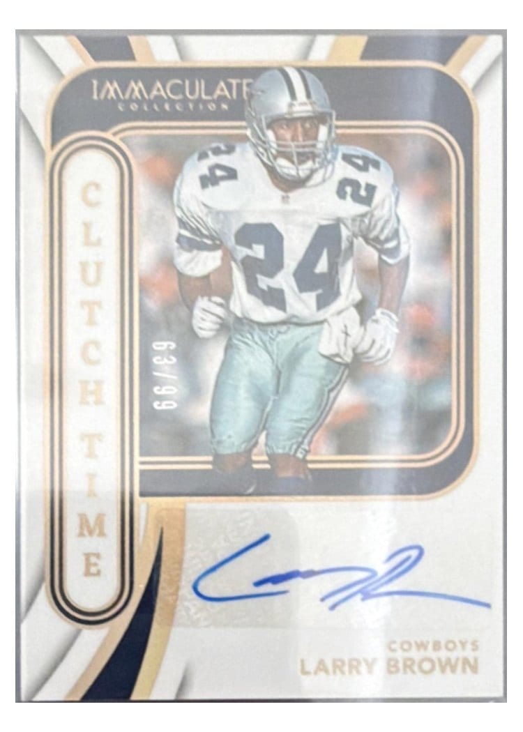 2024 Panini Immaculate Collection Clutch Time Ink Larry Brown #7 card