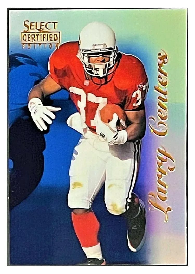 1996 Select Certified Larry Centers Mirror Blue #46 card