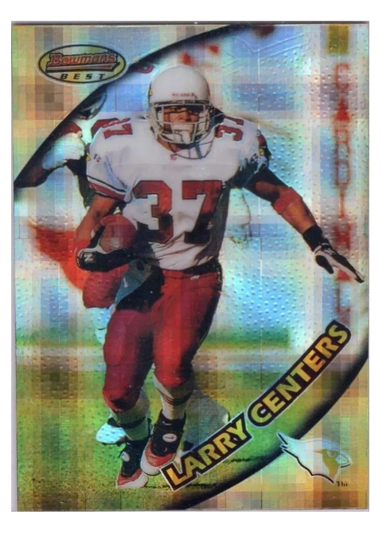 1997 Bowman's Best Larry Centers Atomic Refractor #2 card