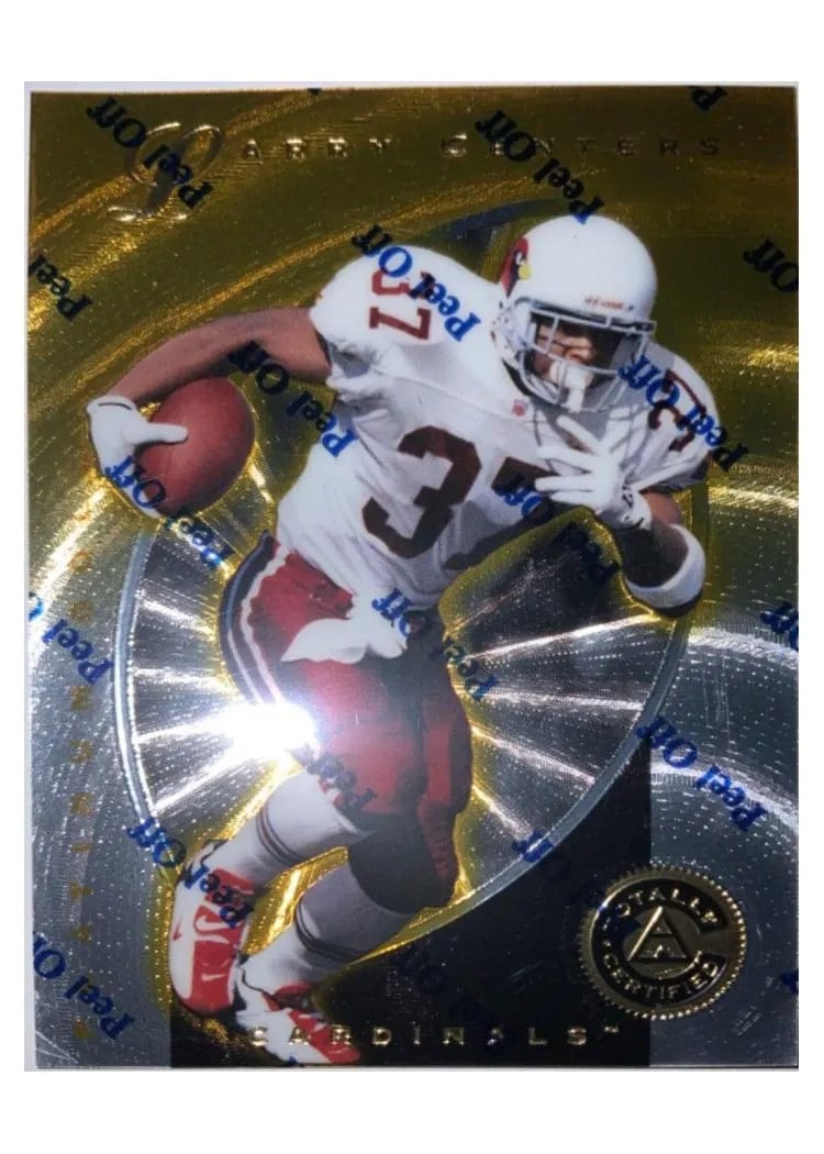 1997 Pinnacle Totally Certified Larry Centers Platinum Gold #47 card