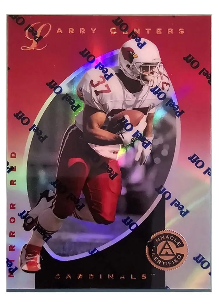 1997 Pinnacle Totally Certified Larry Centers Platinum Red Promo #47 card