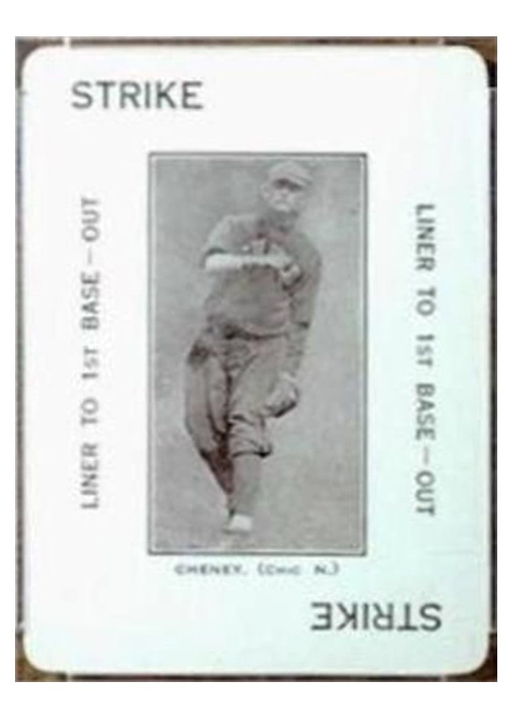 1914 Polo Grounds Game Larry Cheney card
