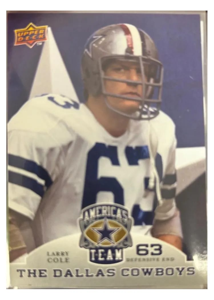 Larry Cole 2009 Upper Deck America's Team card