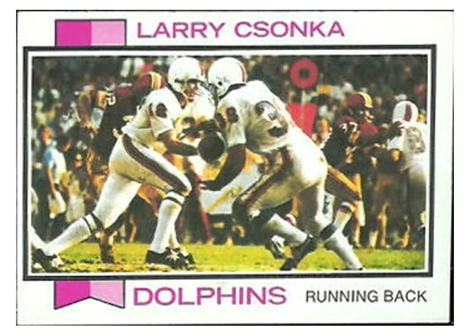 1973 Topps Larry Csonka #100 card