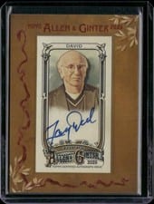 2025 Topps Allen & Ginter Framed Mini Autographs (Non-Baseball) Larry David #MA-DA card