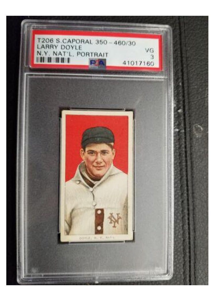 1909 T206 Sweet Caporal 350-460 Factory 30 Larry Doyle Portrait card