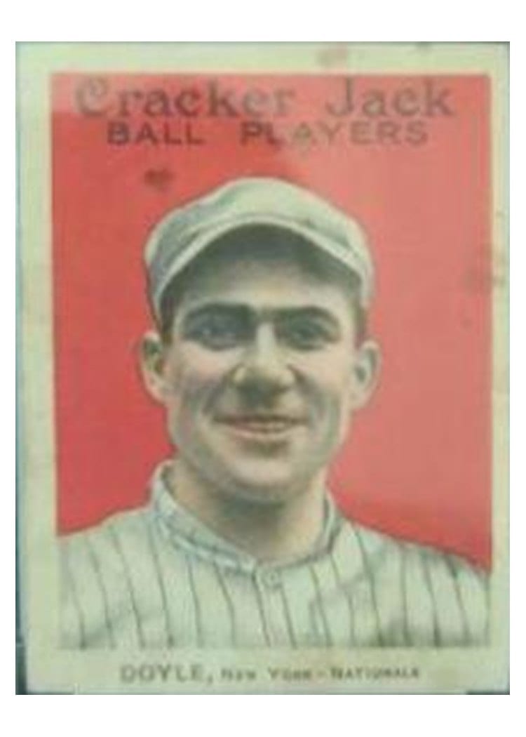 1914 Cracker Jack Larry Doyle #4 card